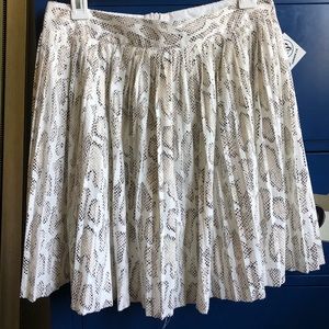 white skirt with cute design